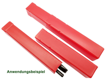 Laden Sie das Bild in den Galerie-Viewer, 2x Plastik Hülse für Bohrer, Meißel etc 230x35x35mm Kunststoff Box Länge variabel bis ca. 350mm! – von Kraftfeld | Werkzeughandel - Feldmann
