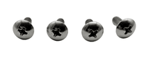 Laden Sie das Bild in den Galerie-Viewer, 4 x Edelstahl V2A Schrauben M4 x 10mm Gesamtlänge mit Kreuz  von vorne  – von Werkzeughandel - Feldmann | Werkzeughandel - Feldmann
