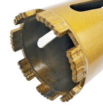Laden Sie das Bild in den Galerie-Viewer, 450 mm Profi Diamantbohrkrone Turbo Kernbohrer Nass Trocken Ø 51,63,76,83 mm; optional SDS Plus oder SDS MAX Adapter – von Kraftfeld | Werkzeughandel - Feldmann
