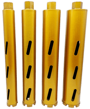 Laden Sie das Bild in den Galerie-Viewer, 450 mm Profi Diamantbohrkrone Turbo Kernbohrer Nass Trocken Ø 51,63,76,83 mm; optional SDS Plus oder SDS MAX Adapter – von Kraftfeld | Werkzeughandel - Feldmann
