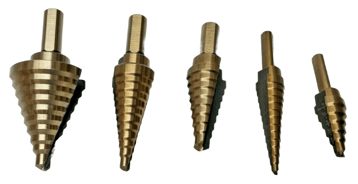 US Pro HSS-Stufenbohrer-Set 3-teilig Titan – Präzisionsbohrer Für Metall & Mehr