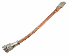 Laden Sie das Bild in den Galerie-Viewer, 50mm² Querschnitt 380V / 250A Kupfer Batterie Masseband /Erdung rund / Rundband gedrillt verzinnt 150,200,250,300,350,400,450 oder 500 mm Polklemme 17mm. Custom, Oldtimer, Umbau, Restauration – von Kraftfeld | Werkzeughandel - Feldmann
