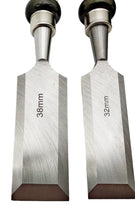 Laden Sie das Bild in den Galerie-Viewer, 6 tlg Premium Stechbeitel Set 6,12,19,25,32,38 L:280 mm f gross Holz,Stemmeisen Meisel – von Kraftfeld | Werkzeughandel - Feldmann
