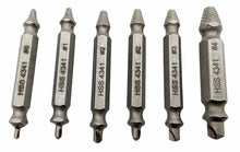 Laden Sie das Bild in den Galerie-Viewer, 6tlg Schraubenausdreher Set HSS M2-M12 Schraubenentferner Schraubenlöser Linksdreher für PZ / PH (Kreuz), Torx,Innensechskant,Innenvielzahn Schrauben
