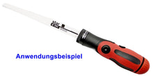 Laden Sie das Bild in den Galerie-Viewer, Multifunktions Handgriff 140mm für 1,2&quot; Sägeblätter &amp; Bithalter verriegelbar, abknickbar, 150g, Stauraum für Bits
