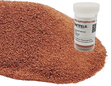 Laden Sie das Bild in den Galerie-Viewer, (99€/Kg) 200g sehr feines Kupfergranulat Körnung ca 250µm Mikrometeter (0,25mm) – von  vorne Werkzeughandel - Feldmann