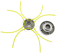 Laden Sie das Bild in den Galerie-Viewer, Alu Profi Mähkopf mit 3mm 4 - Kant Faden,Trimmerkopf Ø 81mm, universell für Motorsense / Freischneider / Rasentrimmer, Aufnahmebohrung: Ø 16mm – von Kraftfeld | Werkzeughandel - Feldmann
