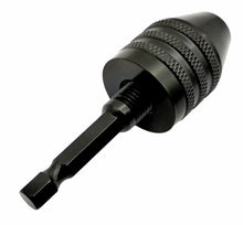 Laden Sie das Bild in den Galerie-Viewer, Kompaktes Schnellspann-Bohrfutter mit 6,35 mm HEX-Schaft für Bitaufnahme