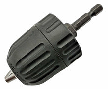 Laden Sie das Bild in den Galerie-Viewer, Bohrer Adapter Bit Bohrfutter 0,8 - 10mm schlüssellos Sechskant 1/4&#39;&#39; HEX Bohrer Adapter Bit Bohrfutter 0,8 - 10mm schlüssellos 1/4&#39;&#39; HEX Sechskant für Akkuschrauber zb Bosch IXO – von Kraftfeld | Werkzeughandel - Feldmann

