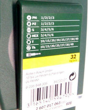 Laden Sie das Bild in den Galerie-Viewer, Bosch 32 - tlg Schrauberbit - Set Sortiment mit Farbcodierung in Box Bitset Bits Bit – von Bosch | Werkzeughandel - Feldmann
