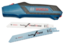 Laden Sie das Bild in den Galerie-Viewer, Bosch blau Handsäge + 2 Bimetall Säbelsäge Sägeblätter Holz / Metall 1/2&quot; Schaft – von Bosch | Werkzeughandel - Feldmann
