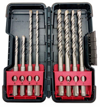 Laden Sie das Bild in den Galerie-Viewer, Bosch blau HM Longlife SDS Plus Hammerbohrer Set 8-teilig Toughbox 6,8,10mm Beton Stein Spiral Bohrer SDS +

