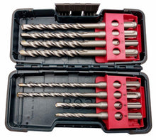 Laden Sie das Bild in den Galerie-Viewer, Bosch blau HM Longlife SDS Plus Hammerbohrer Set 8-teilig Toughbox 6,8,10mm Beton Stein Spiral Bohrer SDS +
