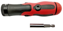 Laden Sie das Bild in den Galerie-Viewer, Multifunktions Handgriff 140mm für 1,2&quot; Sägeblätter &amp; Bithalter verriegelbar, abknickbar, 150g, Stauraum für Bits

