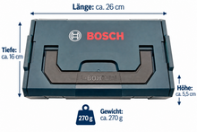 Laden Sie das Bild in den Galerie-Viewer, Bosch Professional Mini L-BOXX Werkzeugkoffer Box mit Schaumstoffeinlage Leer