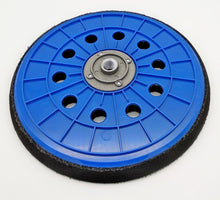 Laden Sie das Bild in den Galerie-Viewer, Ersatz Klettschleifteller für Toolson, von oben,  von Kraftfeld, Werkzeughandel Feldmann
