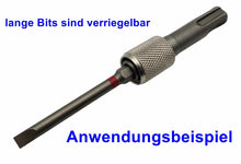 Laden Sie das Bild in den Galerie-Viewer, Anwendungsbeispiel SDS-Plus Adapter mit langem Sechskant Bit von Kraftfeld | Werkzeughandel - Feldmann