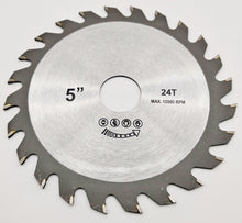Laden Sie das Bild in den Galerie-Viewer, HM Holz Sägeblatt 125 x 22,23 x 2 mm 24 Zähne 125mm Säge Kreissäge Flex NEU – von Kraftfeld | Werkzeughandel - Feldmann
