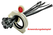 Laden Sie das Bild in den Galerie-Viewer, Kabelbinder Halter / Spender 85 x 90 mm, 24g, Elektriker, PV Monteure, Techniker – von Kraftfeld | Werkzeughandel - Feldmann
