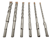 Laden Sie das Bild in den Galerie-Viewer, Kraftfeld SDS Plus HM Kreuzschneide Doppelwendel Beton Bohrer 6tlg Set 6 - 16mm Hammerbohrer Stein – von Kraftfeld | Werkzeughandel - Feldmann
