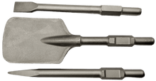 Laden Sie das Bild in den Galerie-Viewer, massiver 400mm Kraftfeld Meißel SDS 6 Kant HEX 30mm Spitzmeißel oder Flachmeißel oder Schaufel für Abbruchhammer – von Kraftfeld | Werkzeughandel - Feldmann
