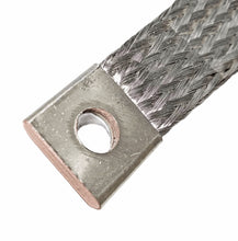 Laden Sie das Bild in den Galerie-Viewer, Motor Kupfer Masseband verzinnt 240mm x19mm x2,5, von vorne, von Kraftfeld, Werkzeughandel Feldmann
