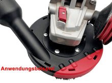 Laden Sie das Bild in den Galerie-Viewer, Ø 125mm Absaughaube für Winkelschleifer Flex Estrich Schleiftopf angewendet  Betonschleifer – von Kraftfeld | Werkzeughandel - Feldmann
