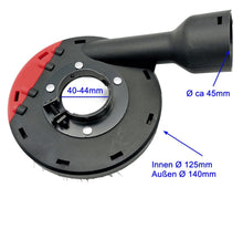 Laden Sie das Bild in den Galerie-Viewer, Ø 125mm Absaughaube für Winkelschleifer mit Maß Flex Estrich Schleiftopf Betonschleifer – von Kraftfeld | Werkzeughandel - Feldmann
