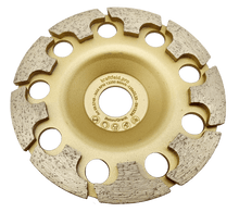 Laden Sie das Bild in den Galerie-Viewer, Premium Diamant Betonschleifer Ø 125mm Schleifteller mit T Segmenten, Schleiftopf, DIA Topfscheibe T Segmente, Beton, Estrisch – von Kraftfeld | Werkzeughandel - Feldmann
