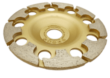 Laden Sie das Bild in den Galerie-Viewer, Premium Diamant Betonschleifer Ø 125mm Schleifteller mit T Segmenten, Schleiftopf, DIA Topfscheibe T Segmente, Beton, Estrisch – von Kraftfeld | Werkzeughandel - Feldmann
