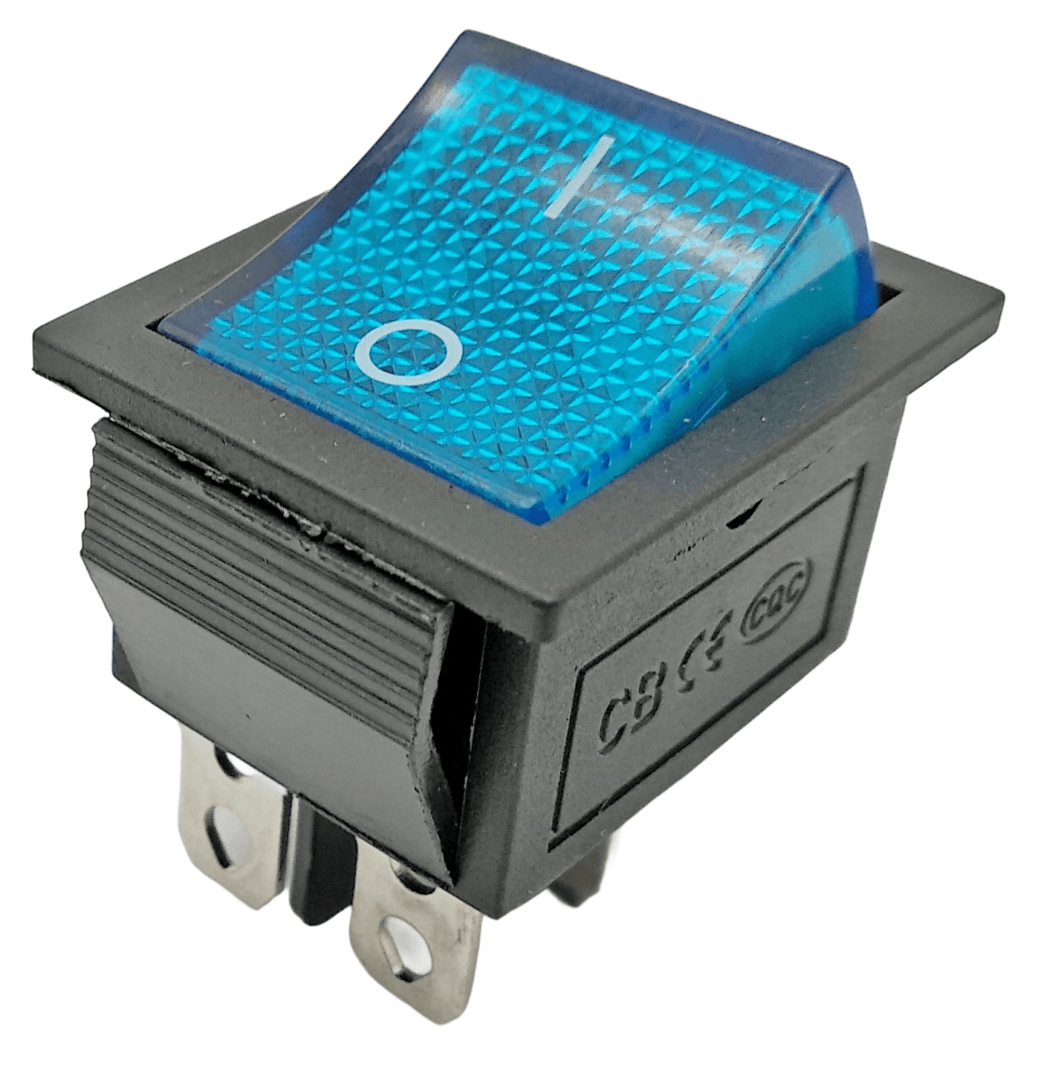 Funduino KCD-4 Wippschalter – Beleuchtet, 32x25mm, Für Elektronikprojekte & Schalttafeln