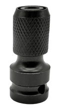 Laden Sie das Bild in den Galerie-Viewer, Schlagschrauber / Ratsche Adapter 1/2 &quot; Zoll auf 1/4 Zoll Innensechskant HEX Bit – von Kraftfeld | Werkzeughandel - Feldmann
