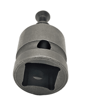 Laden Sie das Bild in den Galerie-Viewer, Schlagschrauber Ratsche Adapter 1/2 &quot; Zoll auf 3/8&quot; (ca 9,2mm) x 24 UNF Gewinde von vorne – von Kraftfeld | Werkzeughandel - Feldmann
