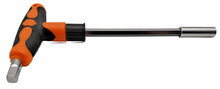 Laden Sie das Bild in den Galerie-Viewer, Schraubendreher T Griff / Kraftgriff Bithalter Bit Aufnahme Halter Sechskant HEX magnetisch 6,35mm Schaft (=HEX 1/4")