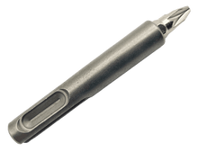 Laden Sie das Bild in den Galerie-Viewer, SDS - Plus Adapter für gängige Bits 1/4 Zoll HEX mit Magnet Länge 60mm Bithalter – von Kraftfeld | Werkzeughandel - Feldmann
