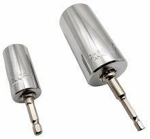 Laden Sie das Bild in den Galerie-Viewer, Universal Nuss Steckschlüssel 3/8&quot; /  7-19mm oder 1/2&quot; / 11-32 mm + HEX Adapter für Akkuschrauber / Ratsche / Bit Schraubendreher
