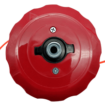 Laden Sie das Bild in den Galerie-Viewer, Universal Trimmerkopf M 10 X Ø 115mm 2,4mm Faden Doppelfadenkopf für Freischneider, Motorsense – von Kraftfeld | Werkzeughandel - Feldmann
