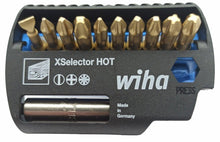 Laden Sie das Bild in den Galerie-Viewer, WIHA XSelector HOT Torsion 12-tlg Schrauberbit-Set von oben–  Werkzeughandel Feldmann
