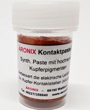 Laden Sie das Bild in den Galerie-Viewer, (540€/1Kg) 20g Äronix 4404 Kupfer Kontaktpaste CU - 30°C bis +200°C verbessert die elektrische Leitfähigkeit und schützt vor Korrosion Elektrik Montage Modellbau – von Äronix | Werkzeughandel - Feldmann
