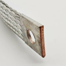 Laden Sie das Bild in den Galerie-Viewer, Kupfer Motor Masseband verzinnt Querschnitt 47,5mm² 520 * 19 * 2,5 mm Massekabel Batterie Band Erdung – von Kraftfeld | Werkzeughandel - Feldmann
